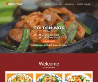 Goldenwok55123.com(Golden Wok) Screenshot
