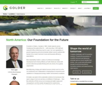 Golder.ca(North America) Screenshot