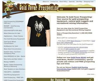 Goldfeverprospecting.com(Gold Fever Prospecting) Screenshot