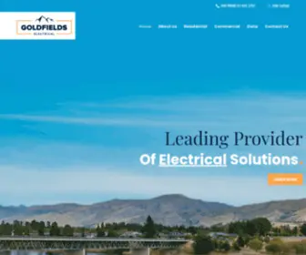 Goldfieldselectrical.co.nz(Delivering effective services every time) Screenshot