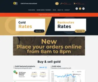 Goldforex.be(Achat et vente d'or et devises) Screenshot