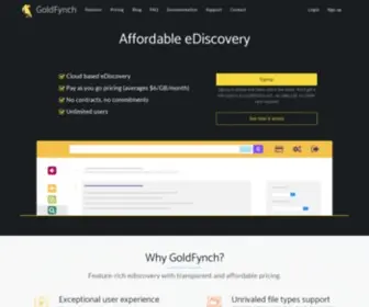Goldfynch.com(Goldfynch) Screenshot