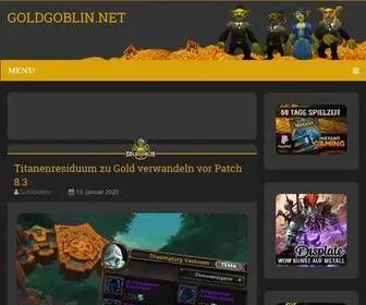 Goldgoblin.net(World of Warcraft News und Guides) Screenshot