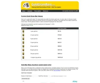 Goldgrambars.com((Live Prices)) Screenshot