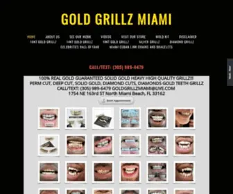 Goldgrillzmiami.com(Custom Grillz) Screenshot