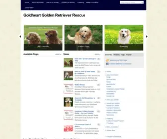 Goldheart.org(Goldheart Golden Retriever Rescue) Screenshot