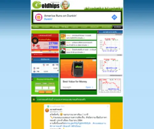 Goldhips.com(ราคาทองคำวันนี้) Screenshot