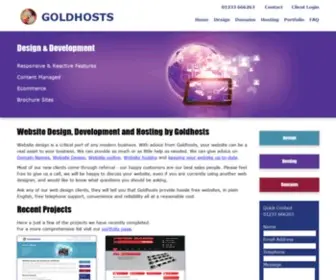 Goldhosts.com(Website Design and Web Hosting by Goldhosts) Screenshot