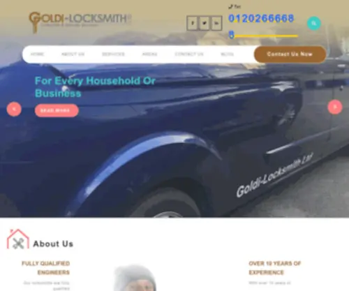 Goldi-Locksmith.co.uk(Unlock Security with Goldi) Screenshot