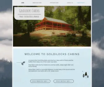 Goldilockscabinsbuffaloriver.com(Goldilocks Cabins) Screenshot