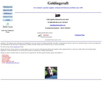 Goldingcraft.com(Golding Handcrafts Specialist Suppliers Of Handcraft Books And Materials) Screenshot