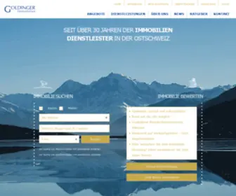 Goldinger.ch(Goldinger Immobilien) Screenshot