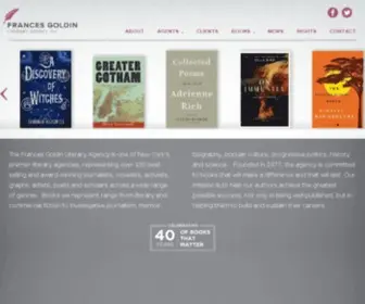 Goldinlit.com(The Frances Goldin Literary Agency) Screenshot