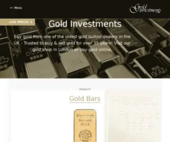 Goldinvestments.co.uk(Goldinvestments) Screenshot