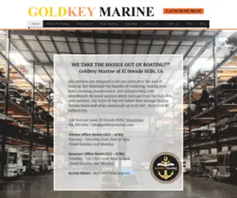 Goldkeymarine.com(Boat & RV Storage) Screenshot