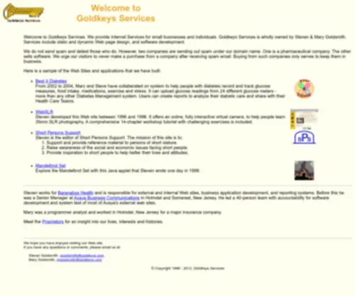 Goldkeys.com(Goldkeys Services) Screenshot