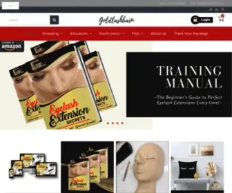 Goldlashbar.com(Professional Eyelash Extension Supplies and Training) Screenshot