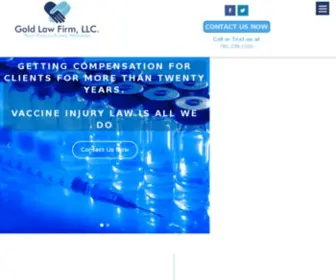 Goldlawfirm.net(National Vaccine Injury Compensation Program) Screenshot