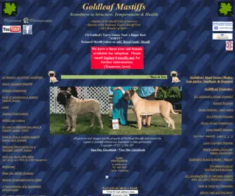 Goldleafmastiffs.com(Goldleaf Mastiffs) Screenshot