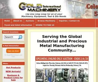 Goldmachinery.com(Gold International Machinery) Screenshot