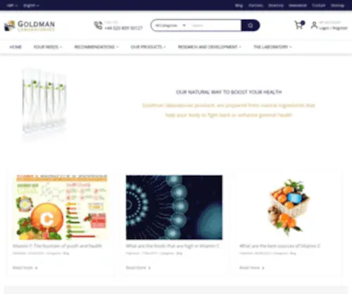 Goldmanlaboratories.com(Goldmanlaboratories) Screenshot