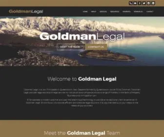 Goldmanlegal.co.nz(Goldman Legal) Screenshot