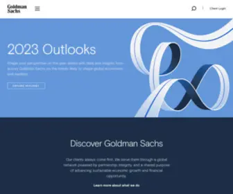 Goldmansachs.com(Goldman Sachs) Screenshot
