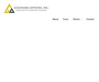 Goldmarkadvisers.com(Consultative Investment Banking) Screenshot