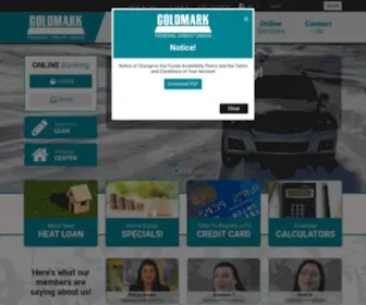 Goldmarkfcu.com(Goldmark Federal Credit Union) Screenshot