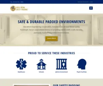 Goldmedalsafetypadding.com(Gold Medal Safety Padding) Screenshot