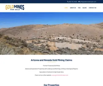 Goldminesforsale.com(Gold Mines For Sale) Screenshot