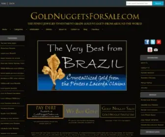 Goldnuggetsforsale.com(Buy Gold Nuggets and Specimens) Screenshot