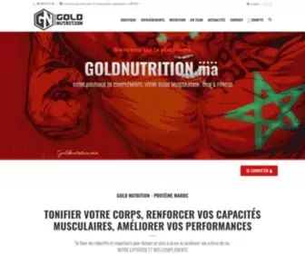 Goldnutrition.ma(Vente Protéine Maroc au meilleur Prix) Screenshot