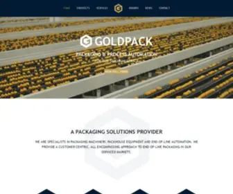 Goldpack.co.za(Goldpack supply end of line packaging machinery) Screenshot