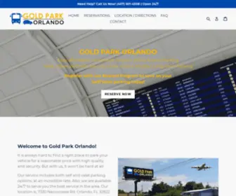 Goldparkorlando.com(Convenient Affordable Orlando Int'l Airport Parking. Book Online) Screenshot