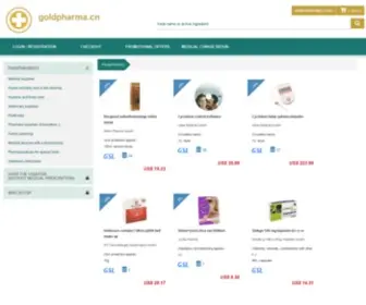 Goldpharma.com(Geneeskunde uit) Screenshot