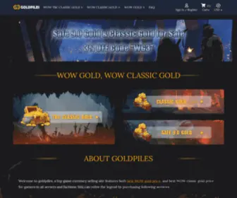 Goldpiles.com(Get WOW gold and WOW Classic gold with lower price) Screenshot