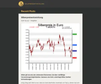 Goldpreisentwicklung.info(Goldpreis) Screenshot