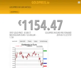 Goldpreis.io(Goldpreis in Euro aktuell) Screenshot