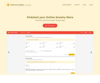 Goldpriceeditor.com(Gold Price Editor for Shopify) Screenshot