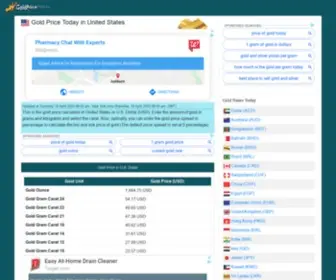 Goldpriceticker.com(Dollar (USD)) Screenshot