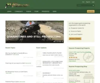 Goldprospectors.org(Gold Prospectors Association of America) Screenshot