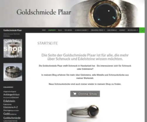Goldschmiede-Plaar.com(Goldschmiede Plaar) Screenshot