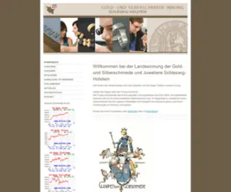 Goldschmiedeinnung-SH.de(Goldschmiedeinnung Schleswig) Screenshot