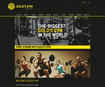 Goldsgym.jo(GOLD'S GYM) Screenshot