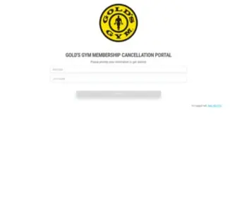 Goldsgymmember.com(Gold's Gym Membership Cancellation) Screenshot