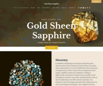 Goldsheensapphire.com(Gold Sheen Sapphire) Screenshot