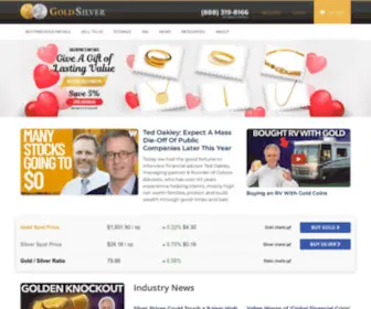 Goldsilver.com(The Leader in Bullion & Precious Metals Investments) Screenshot