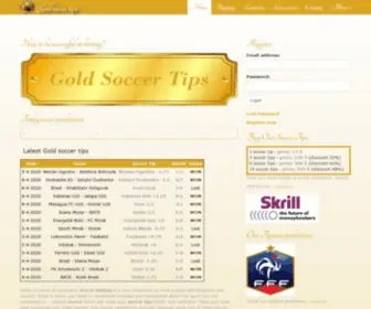Goldsoccertips.com(Paid soccer service for online picks and predictions) Screenshot