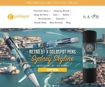 Goldspot.com(Goldspot Pens) Screenshot